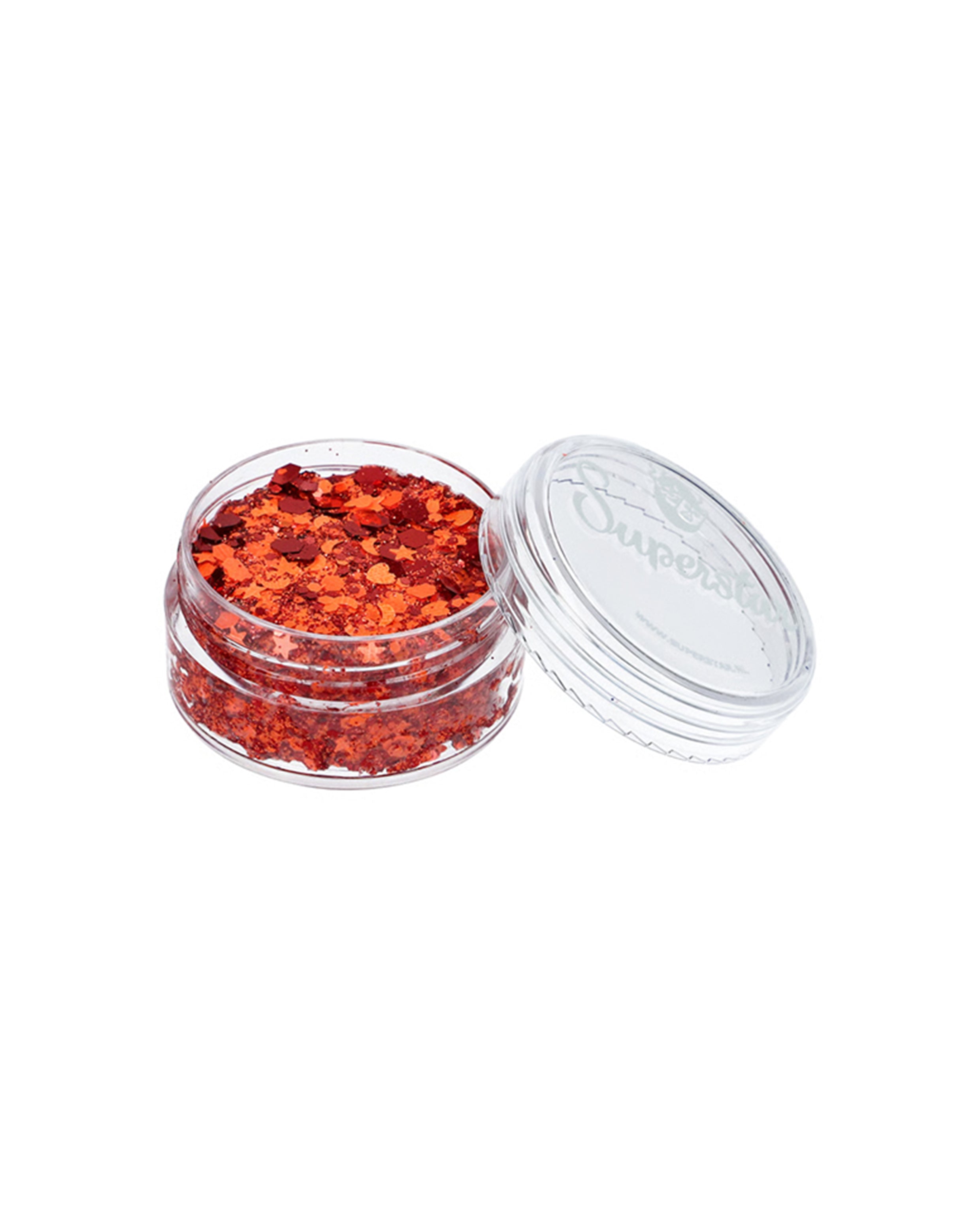 Chunky Glitter Cream | Orange & Red