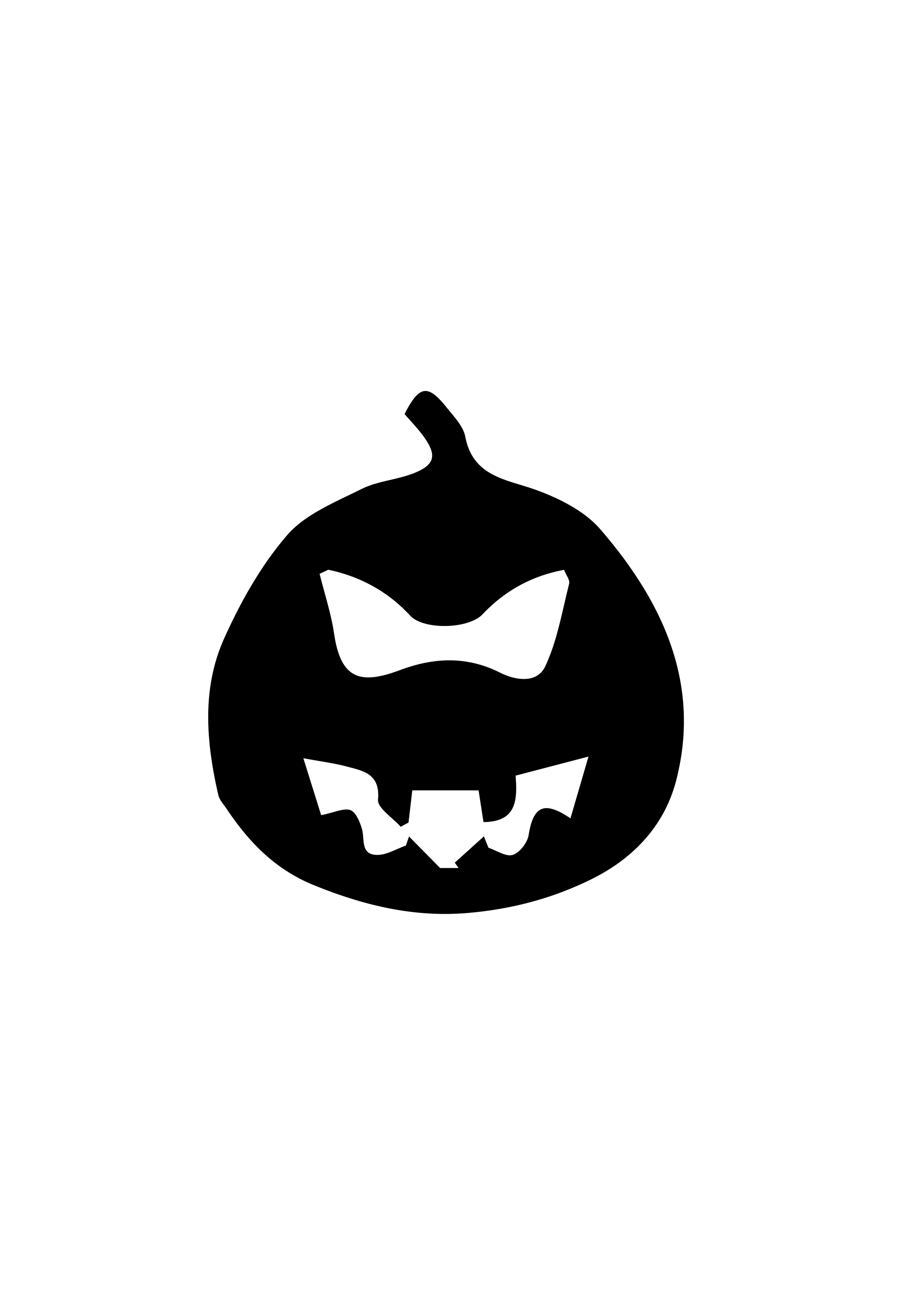Pompoen Halloween stencil Ateljee G Kindergrime Glittertattoos Workshop Webshop uit Dendermonde